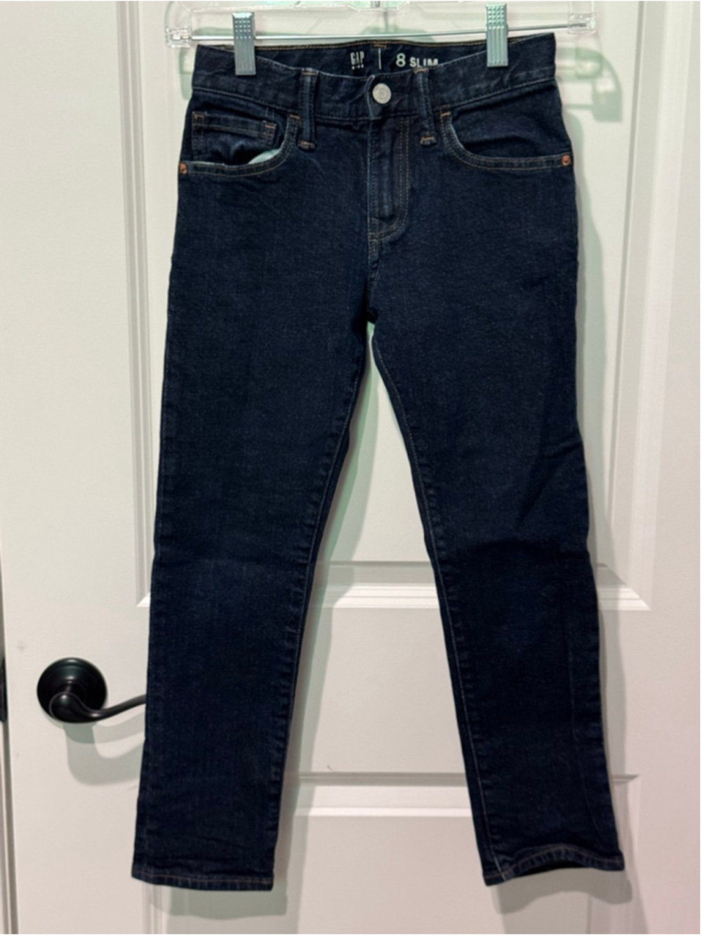 Boys GAP Dark Blue Slim Fit Jeans Size 8